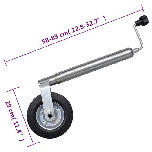 Næsehjul 48 mm med med 1 splitklemme og stopklodser