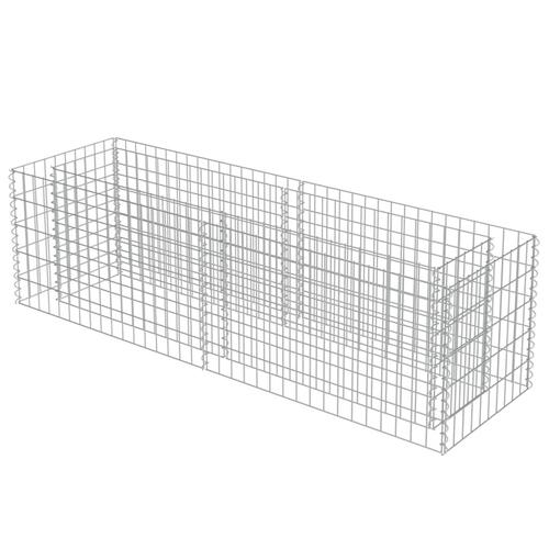 Gabion-højbed 180x50x50 cm galvaniseret stål