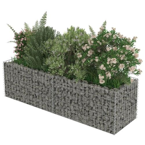 Gabion-højbed 180x50x50 cm galvaniseret stål