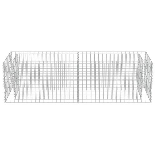 Gabion-højbed 180x50x50 cm galvaniseret stål