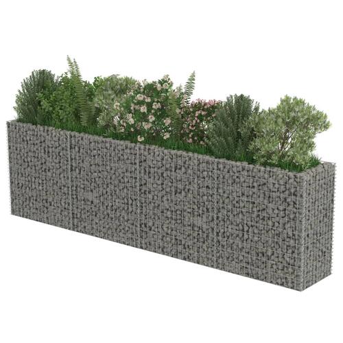 Gabion-højbed 360x50x100 cm galvaniseret stål