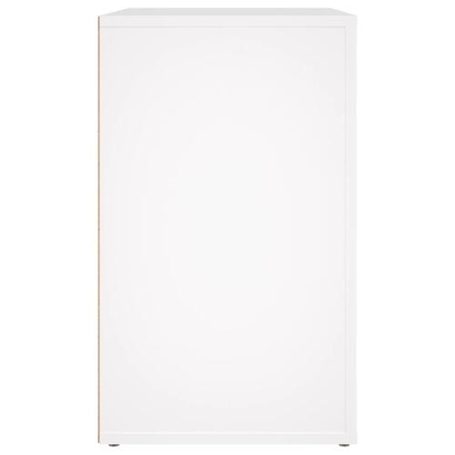 Sengebord 50x36x60 cm konstrueret træ hvid