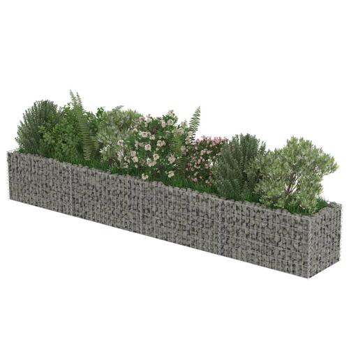 Gabion-højbed 360x50x50 cm galvaniseret stål