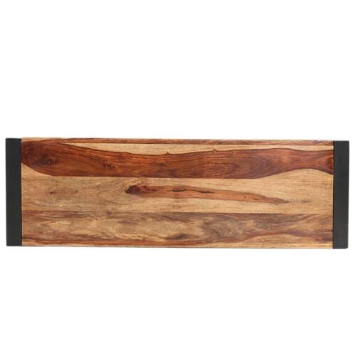 Konsolbord 110x35x76 cm massivt sheeshamtræ