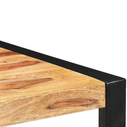 Konsolbord 110x35x76 cm massivt sheeshamtræ