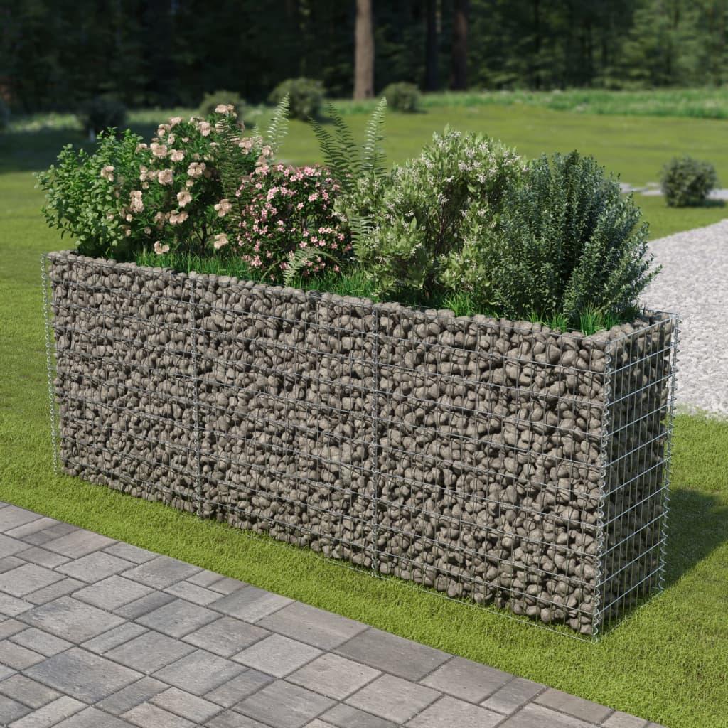 Gabion-højbed 270x50x100 cm galvaniseret stål