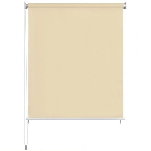 Udendørs rullegardin 180 x 140 cm - cremehvid HDPE