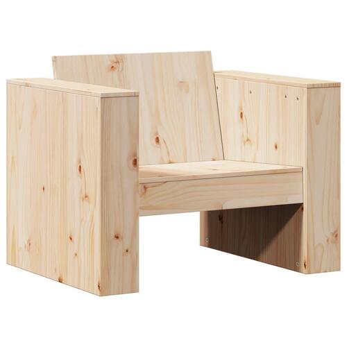Sofastol til haven 70x60x62 cm massivt fyrretræ
