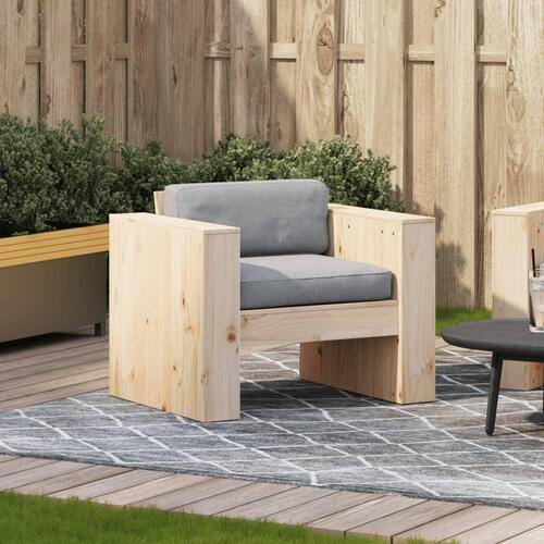 Sofastol til haven 70x60x62 cm massivt fyrretræ