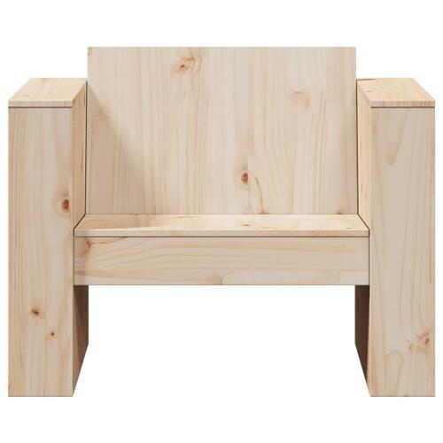 Sofastol til haven 70x60x62 cm massivt fyrretræ
