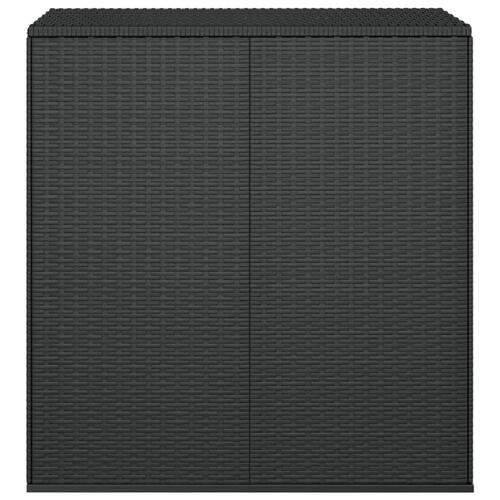Hyndeboks 100x49x103,5 cm polyrattan sort