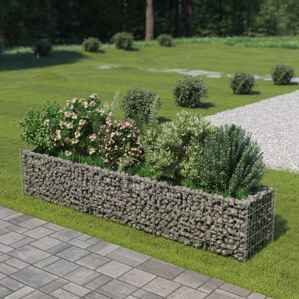 Gabion-højbed 270x50x50 cm galvaniseret stål