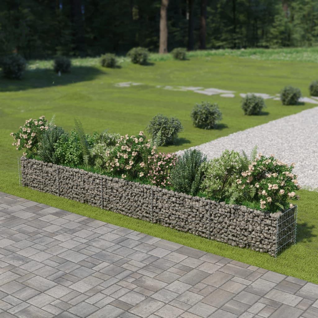Gabion-højbed 450x50x50 cm galvaniseret stål