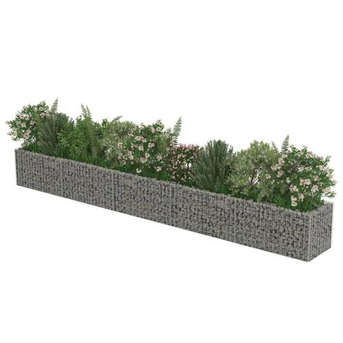 Gabion-højbed 450x50x50 cm galvaniseret stål