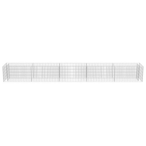 Gabion-højbed 450x50x50 cm galvaniseret stål