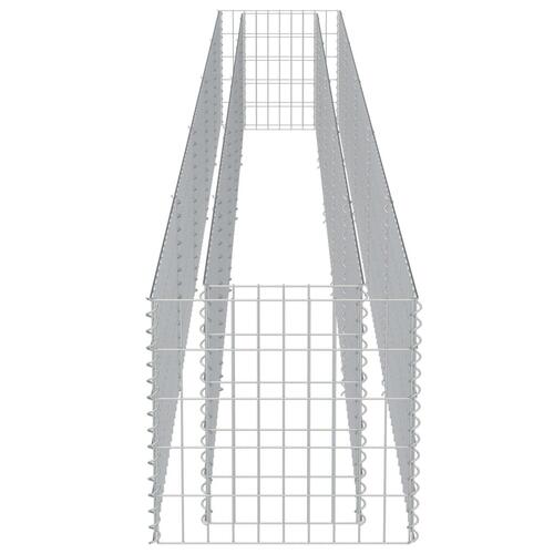Gabion-højbed 450x50x50 cm galvaniseret stål