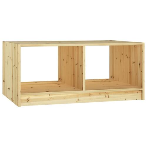 Sofabord 75x50x33 cm massivt fyrretræ