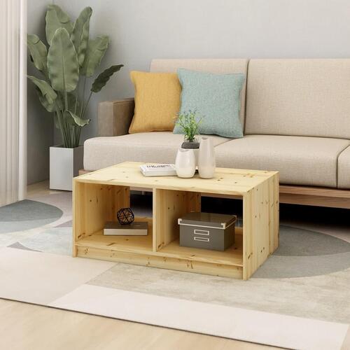 Sofabord 75x50x33 cm massivt fyrretræ