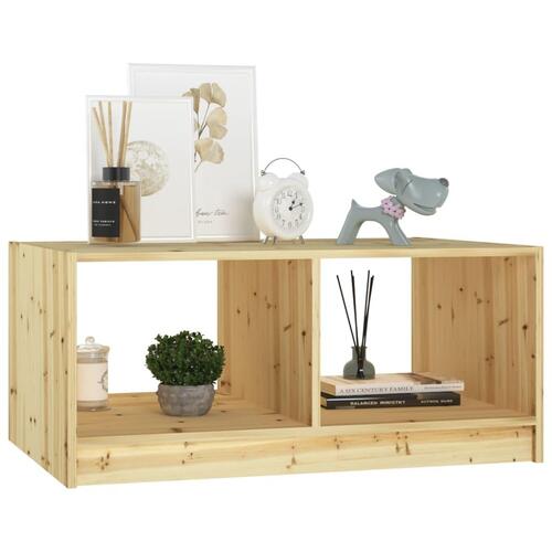 Sofabord 75x50x33 cm massivt fyrretræ