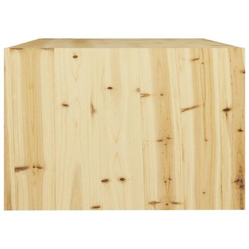 Sofabord 75x50x33 cm massivt fyrretræ