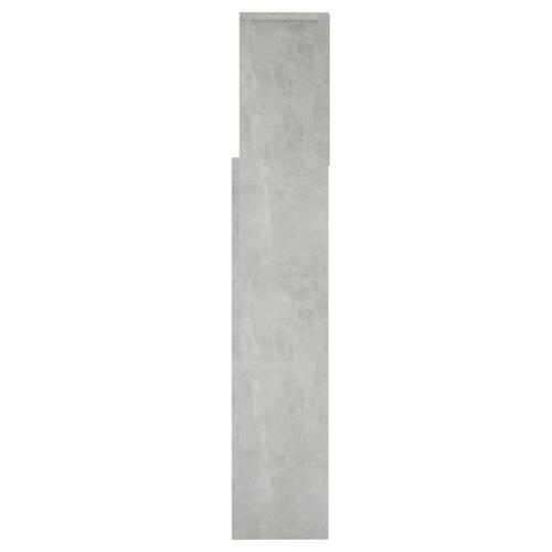 Sengegavl med opbevaring 160x19x103,5 cm betongrå