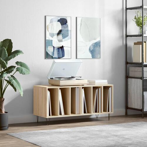 Vinylskab 100x38x48 cm konstrueret træ sonoma-eg