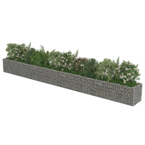 Gabion-højbed 540x50x50 cm galvaniseret stål