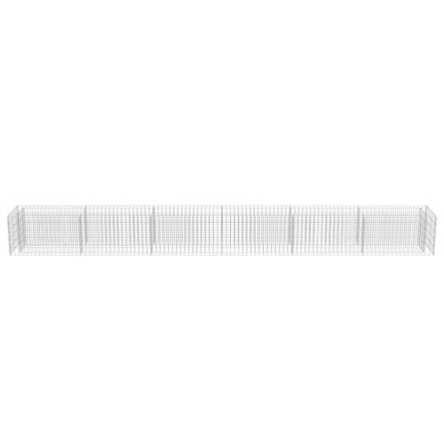 Gabion-højbed 540x50x50 cm galvaniseret stål