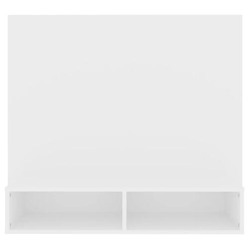 Tv-bord 102x23,5x90 cm konstrueret træ hvid