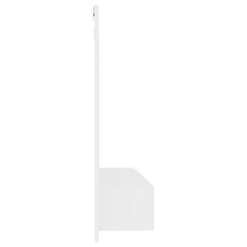 Tv-bord 102x23,5x90 cm konstrueret træ hvid