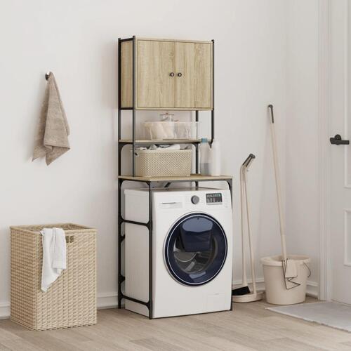 Vaskemaskineskab 68x48,5x194 cm sonoma-eg