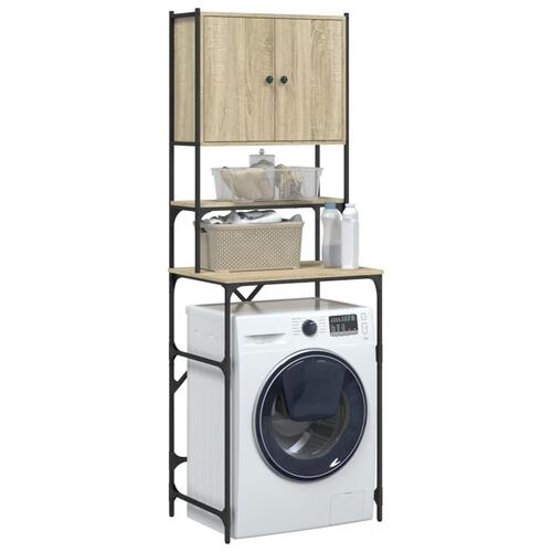Vaskemaskineskab 68x48,5x194 cm sonoma-eg