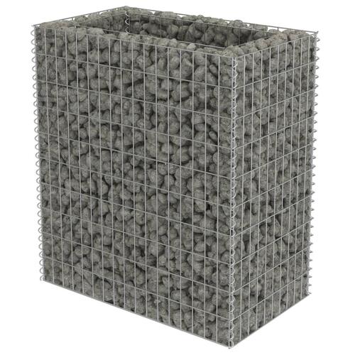 Gabion-højbed 90x50x100 cm galvaniseret stål