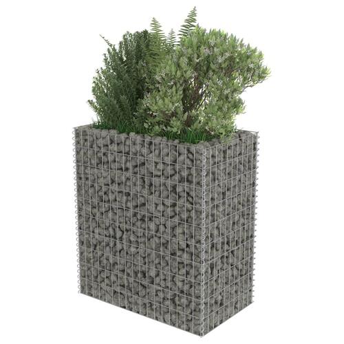 Gabion-højbed 90x50x100 cm galvaniseret stål