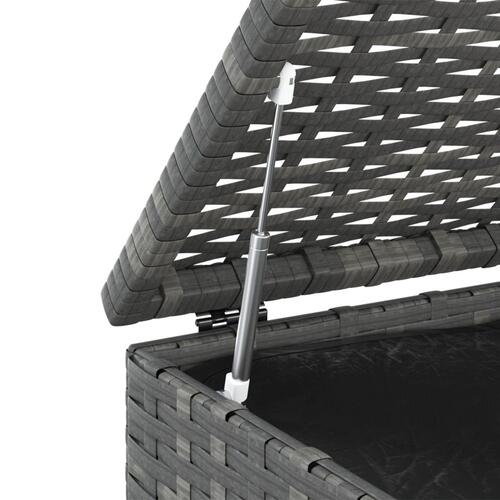 Hyndeboks 100x49x103,5 cm polyrattan grå