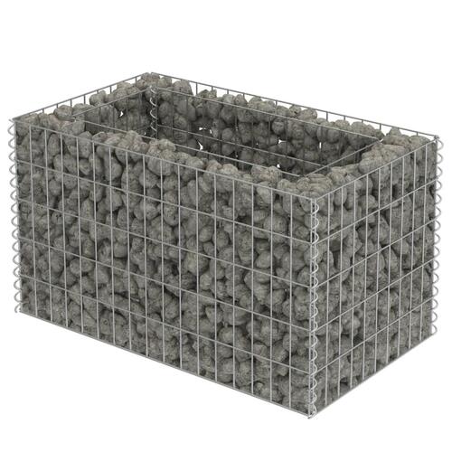 Gabion-højbed 90x50x50 cm galvaniseret stål