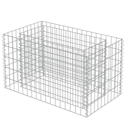 Gabion-højbed 90x50x50 cm galvaniseret stål