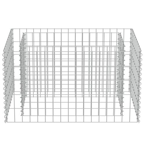 Gabion-højbed 90x50x50 cm galvaniseret stål