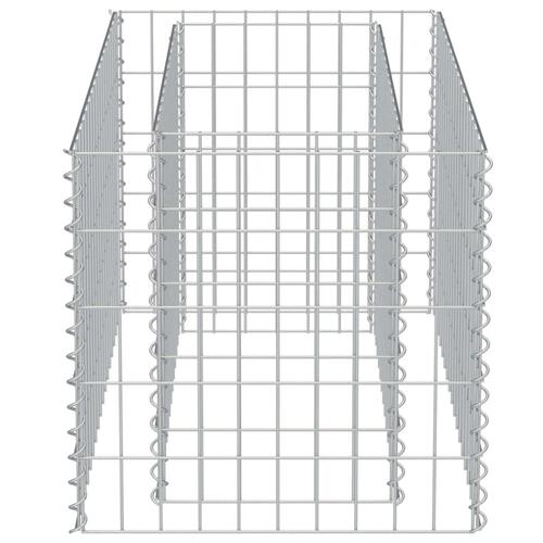 Gabion-højbed 90x50x50 cm galvaniseret stål