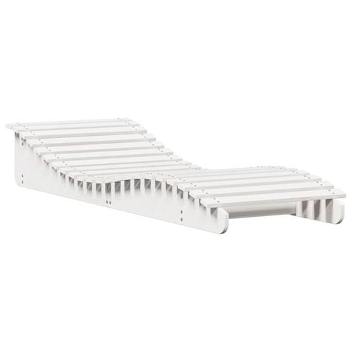 Liggestol 205x70x31,5 cm massivt fyrretræ hvid