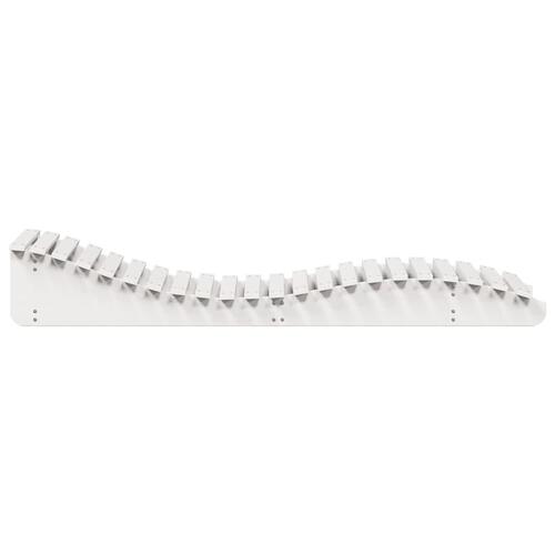 Liggestol 205x70x31,5 cm massivt fyrretræ hvid