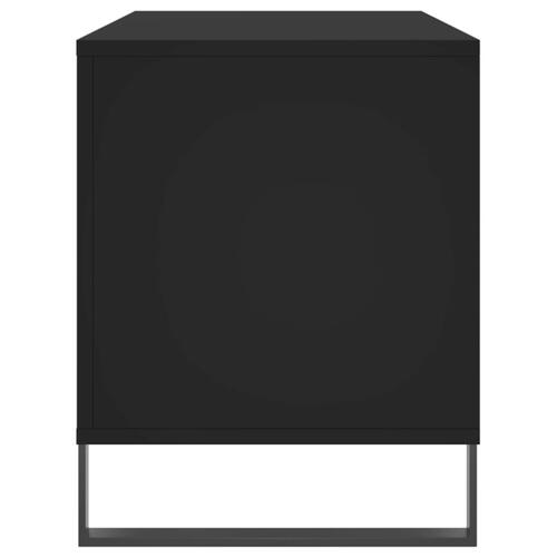 Vinylskab 100x38x48 cm konstrueret træ sort