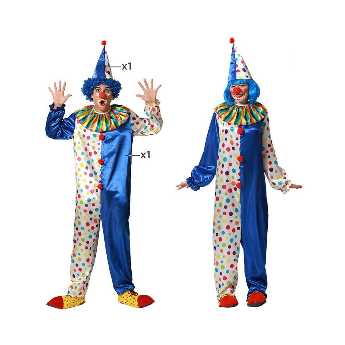 Kostume til voksne Blå Mande klovn XS/S