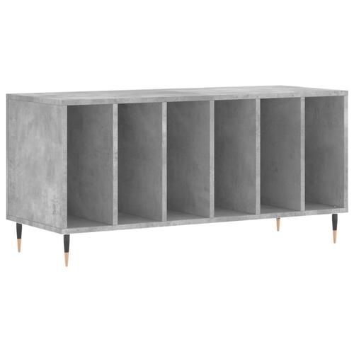 Vinylskab 100x38x48 cm konstrueret træ betongrå