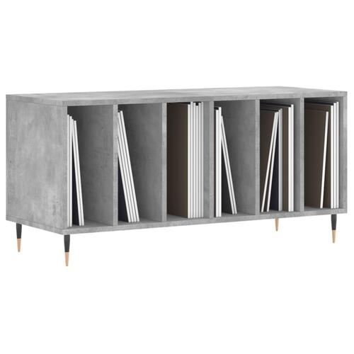 Vinylskab 100x38x48 cm konstrueret træ betongrå