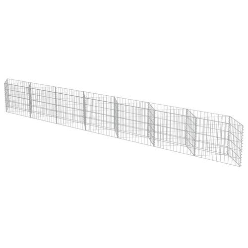 Gabionvæg 450x30x50 cm galvaniseret stål