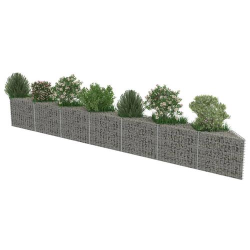 Gabionvæg 450x30x50 cm galvaniseret stål