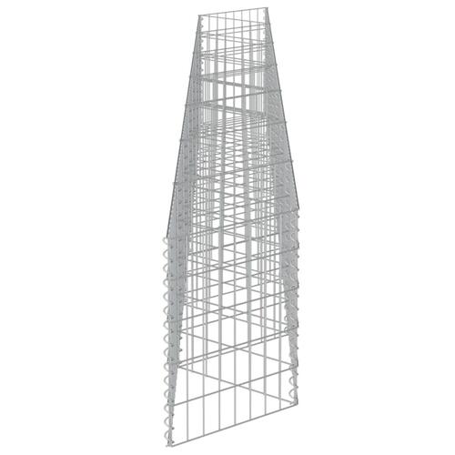Gabionvæg 450x30x50 cm galvaniseret stål