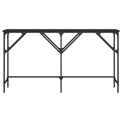 Konsolbord 140x29x75 cm konstrueret træ sort