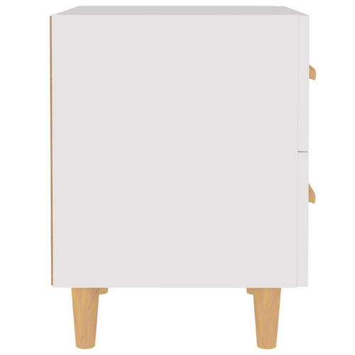 Sengeborde 40x35x47,5 cm 2 stk. hvid